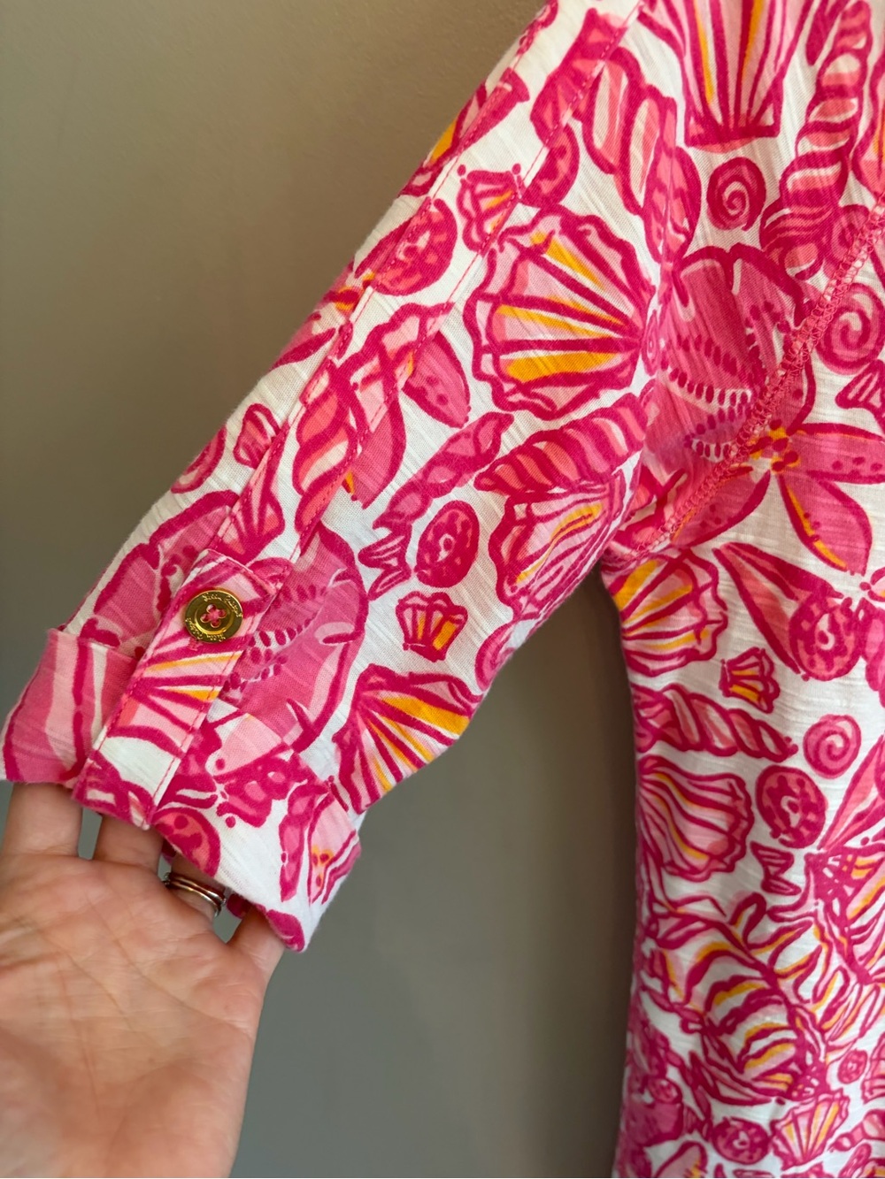 Lilly Pulitzer Sailors Valentine Camie Tunic Dress Size M 100% cotton - Picture 4 of 14